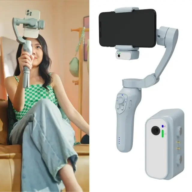 جهاز تعقب بورودو AI Gimbal P7C Pro Plus - رمادي 