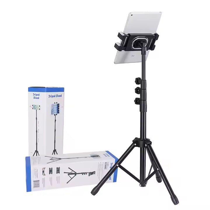 1-TRIPOD FLOOR STAND FOR MOBILE PHONES AND TABLETS (4.7-13 INCHES)