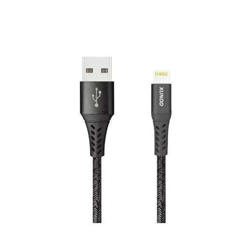 كابل USB إلى Lightning من النايلون لأجهزة iPhone بطول 2 متر - XUNDD