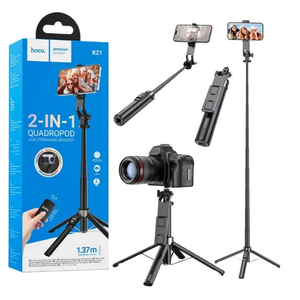 حامل بث مباشر متعدد الأغراض مع جهاز تحكم عن بُعد بتقنية البلوتوث - HOCO K21 