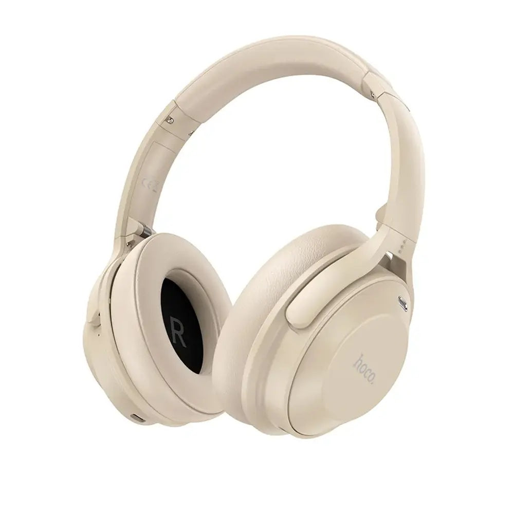 Wireless Bluetooth Headset - Creamy White - Hoco W37