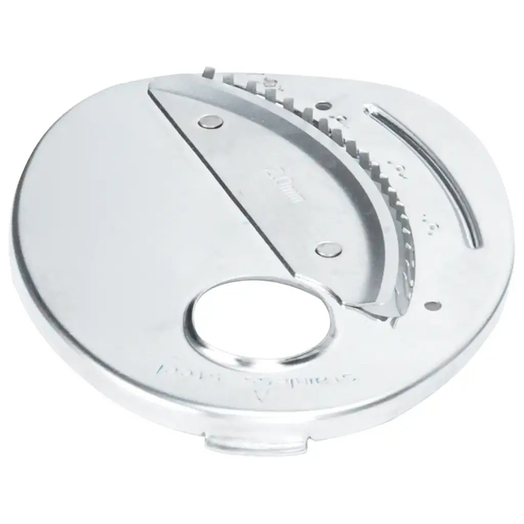 Stainless steel precision disc blades for vegetable chopping.	شفرات قرصية دقيقة من الفولاذ المقاوم للصدأ لتقطيع الخضار.