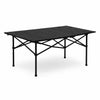 Foldable Table For Camping - Black/ Beige