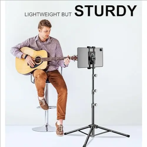 1-TRIPOD FLOOR STAND FOR MOBILE PHONES AND TABLETS (4.7-13 INCHES)