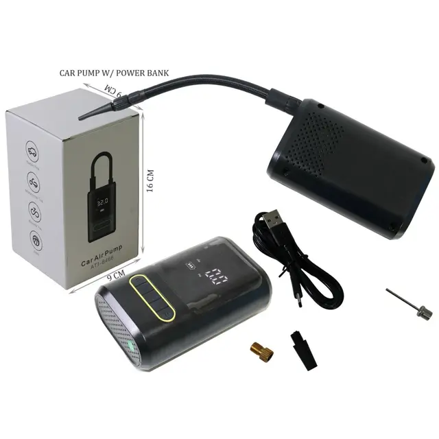 ELECTRIC AIR PUMP FOR CAR MOTORCYCLE BIKE BALL - ATJ-8466