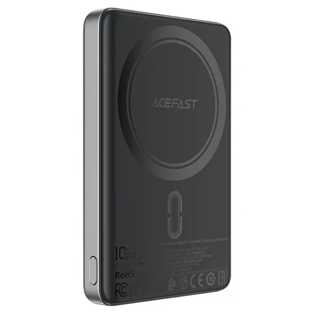 باور بانك مغناطيسي لاسلكي سريع الشحن، رفيع للغاية، PD20 وات، 10000 مللي أمبير/ساعة - ACEFAST M12
