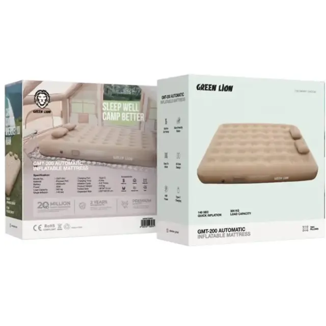 GREEN LION GMT-200 AUTOMATIC INFLATABLE MATTRESS - BEIGE