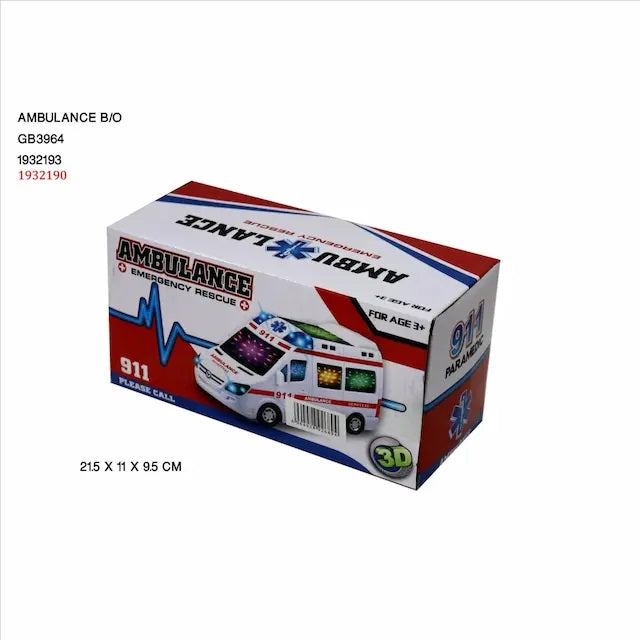 سيارة إسعاف مزودة بصافرات إنذار وأضواء صوتية رقم 89-2689B