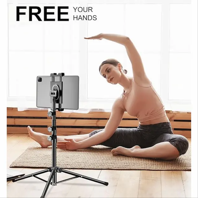 1-TRIPOD FLOOR STAND FOR MOBILE PHONES AND TABLETS (4.7-13 INCHES)
