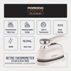 Porodo Lifestyle Retro Thermometer Steam & Heat Iron - White 9919