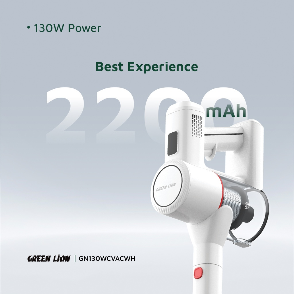 Green Lion Turbo Vacuum Cleaner - White 2261