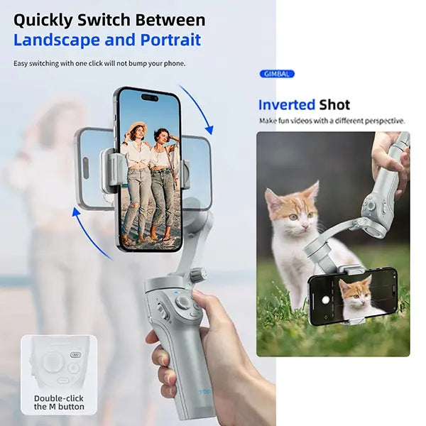 TOKQI M01 3 Axis Gimbal Stabilizer Smartphone Gimbal