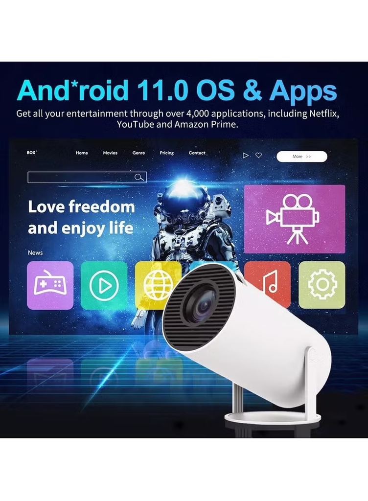 Android Projector with 2 Game pad 4k HDR - Smartbarry HT5Plus