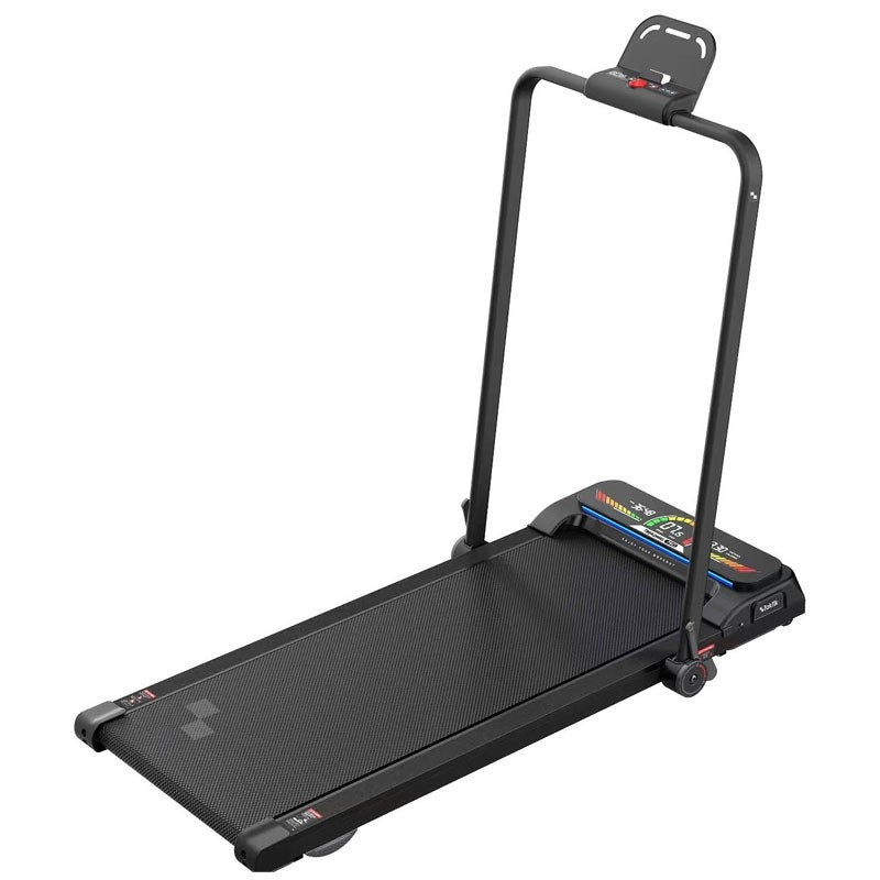 Taktik Treadmill Pro 0.75HP foldable running machine with LED display for home fitness.