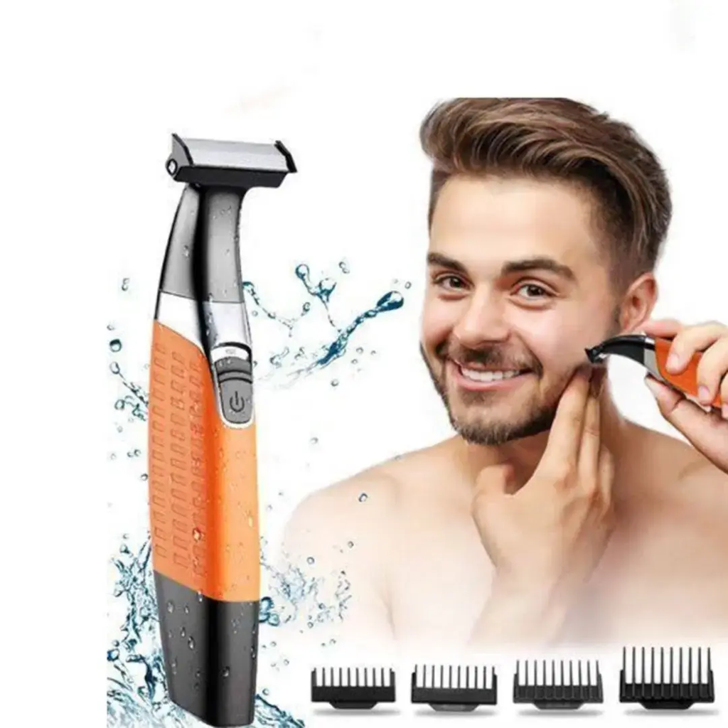 Man Trimmer (Adheres to the skin for close trimming) - Kemei km-1910
