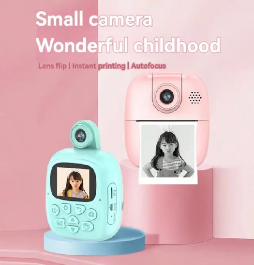 Children's Print Camera Blue A19