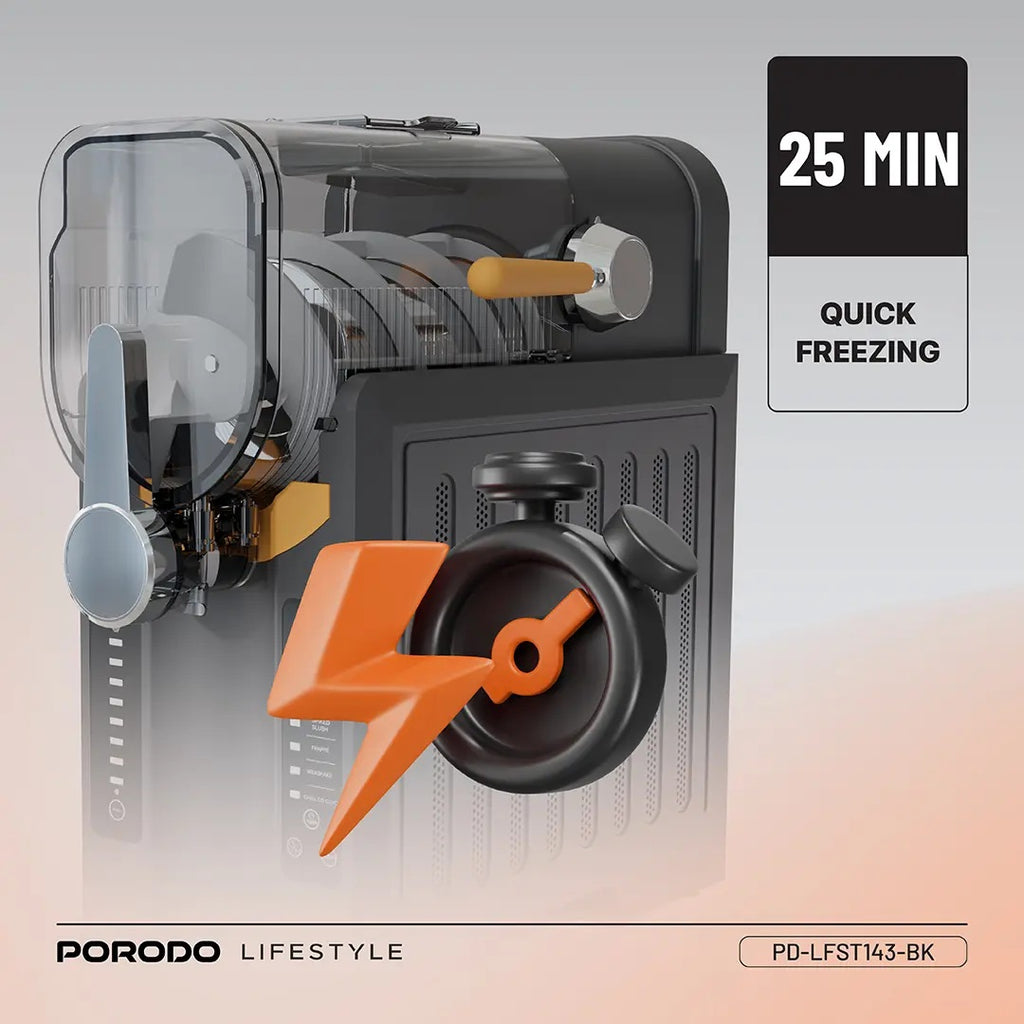 Control Panel of Porodo Slushie & Milkshake Maker