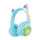 Kids Wireless Head Phone - Green Lion GK-400
