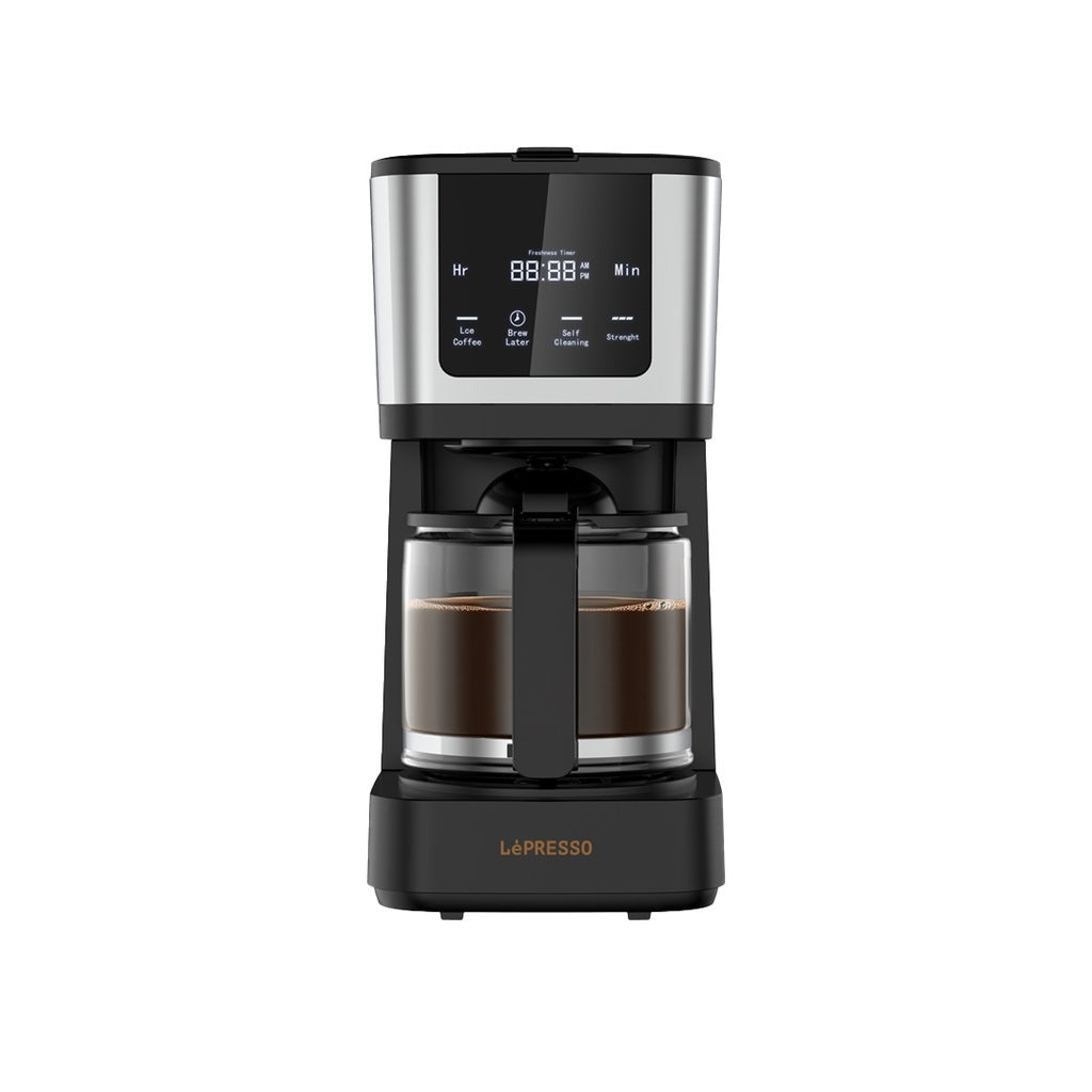 LePresso Rich Brew Coffee Machine with Touch Display and Glass Carafe