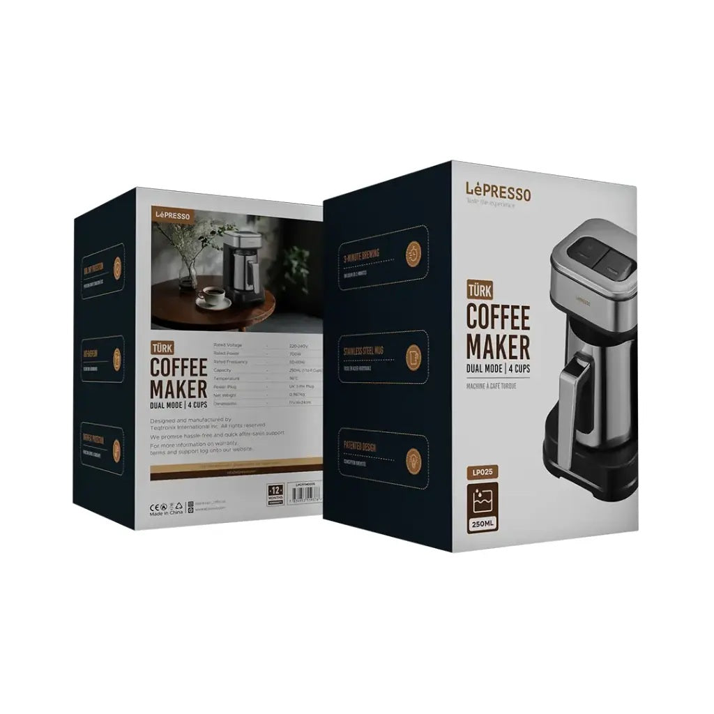 Lepresso Coffee Maker with UK 3-Pin Power Plug