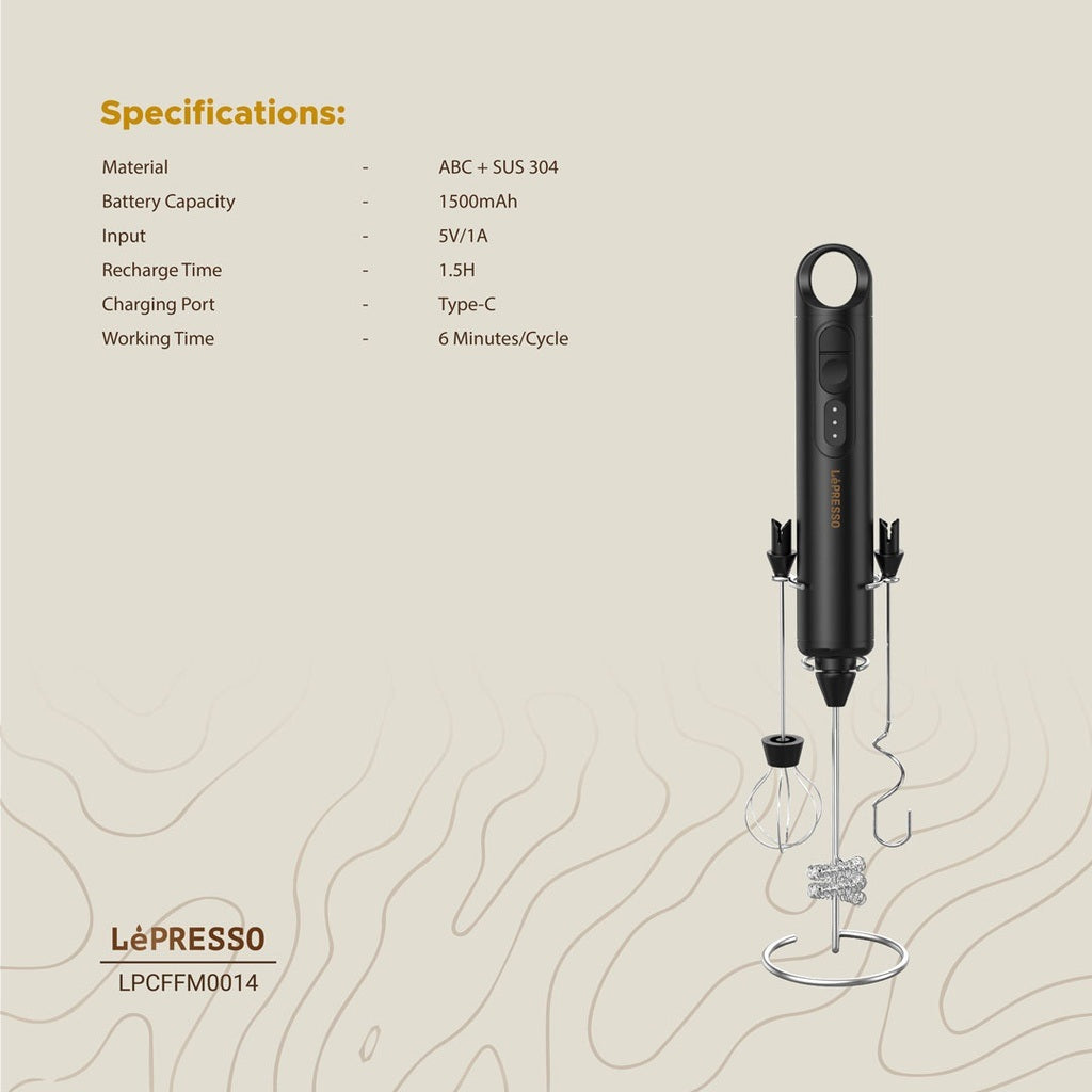 3 In 1 Milk Frother -lepresso 8676