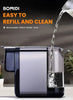 Demonstrating the self-cleaning function and the 700ML removable water tank.