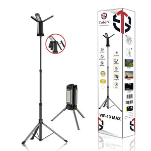 Toby’s VIP-13 MAX camping light with rechargeable battery