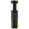The Black Green Lion Trio Beam Camping Light in its 7-color RGB flash mode for emergency or fun use.