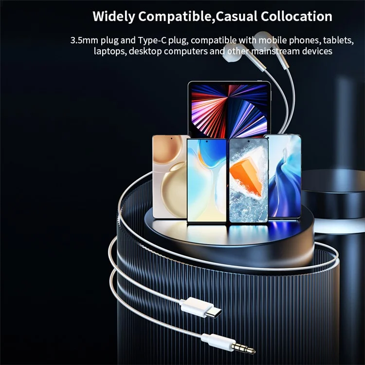 سماعة أذن سلكية Xundd Type-C (XDHE-016) - أسود 