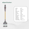 Green Lion GV-450 Cordless Vacuum Cleaner - Gray & Gold