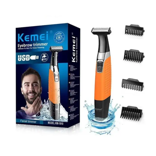 Man Trimmer (Adheres to the skin for close trimming) - Kemei km-1910