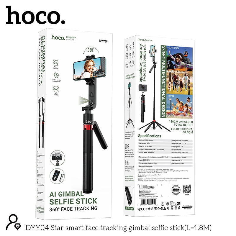 Face Tracking Gimbal Selfie Stick - Hoco DYY04