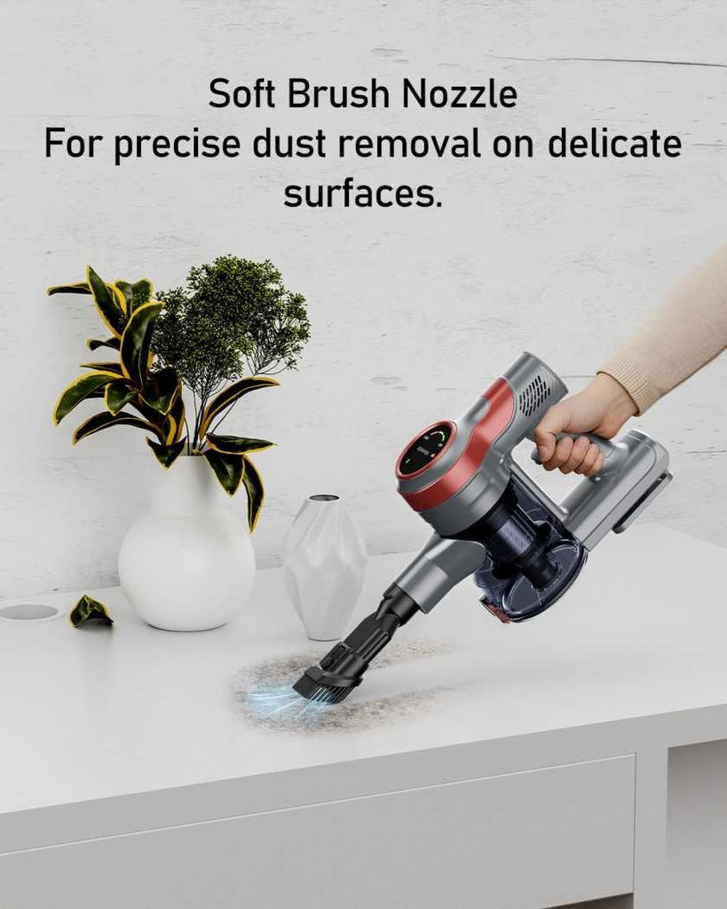 Powerful 400W cyclonic suction vacuum cleaning hard floors and carpet in Qatar.