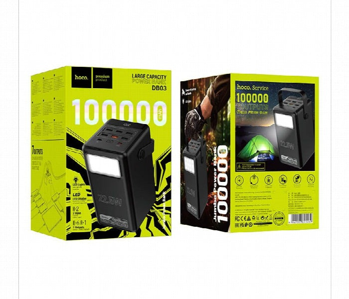 Hoco DB03 100000mAh Power Bank-Black