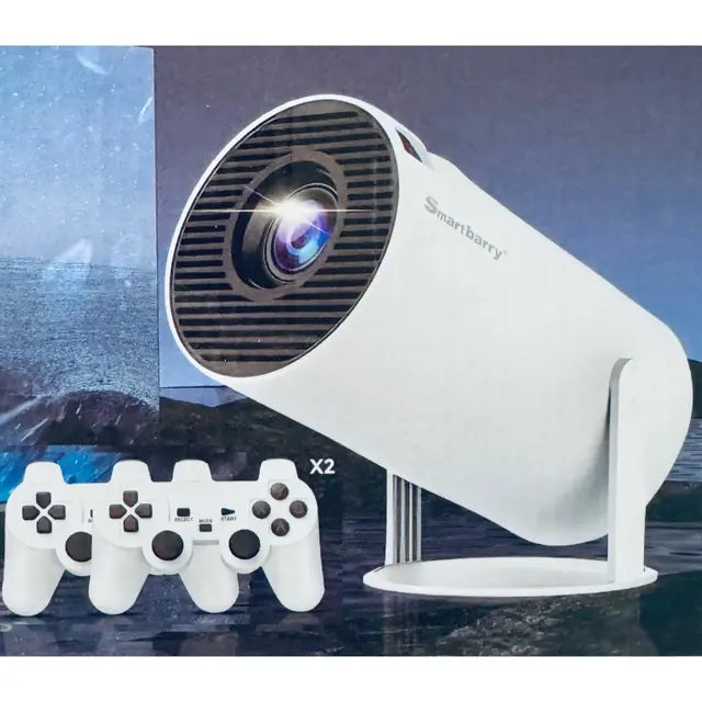 Back panel of Smartbarry HT5Plus showing HDMI, USB, and power ports