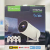 "Smartbarry HT5Plus mini projector used for home theater setup in Qatar"