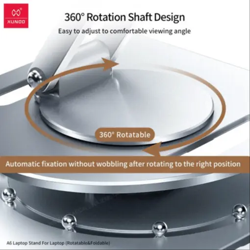 حامل كمبيوتر محمول قابل للدوران والطي - Xundd A6
