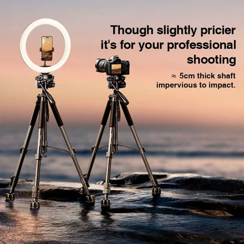 1-Rtako VT-860S, Remote Control, 170cm Carbon Steel Photography Tripods For Camera And Mobiles